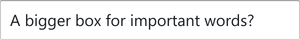 Screenshot of component TextInput large