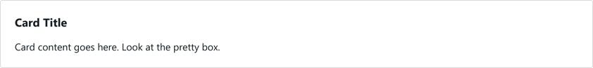Screenshot of Card