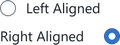 Screenshot of component RadioGroup label-alignment