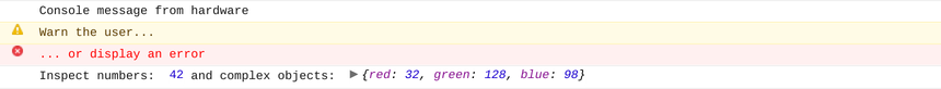 Screenshot of Console