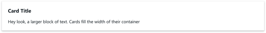 Screenshot of component Card basic
