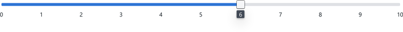 Screenshot of component Slider basic