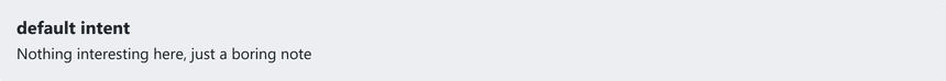 Screenshot of component Callout with-default-intent