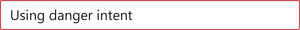 Screenshot of component TextInput intent-danger